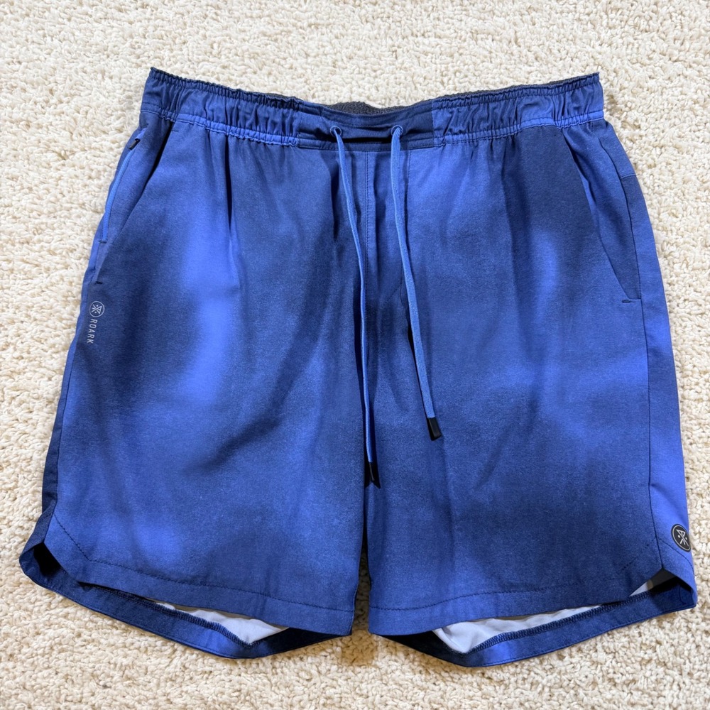 Roark Mens Blue Ombre Board Shorts XL Beach‎ Pool Summer Boat Nautical